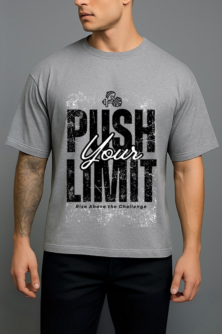 Push Your Limit Oversized T-Shirt – Rise Above the Challenge
