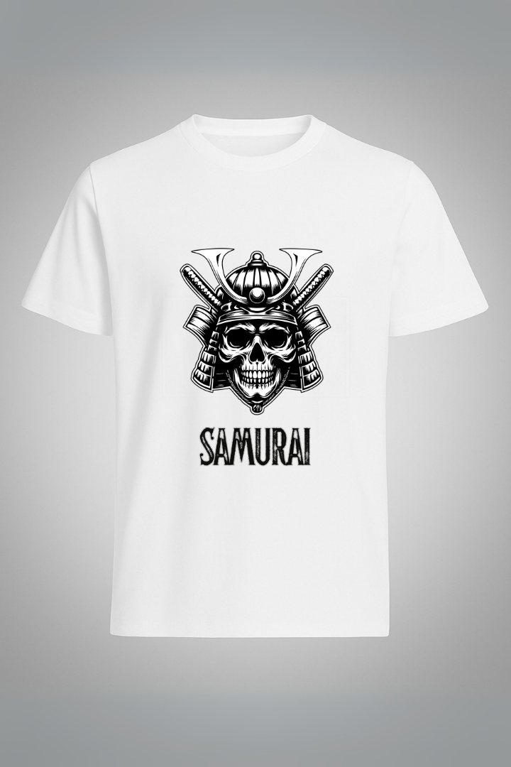 "Ronin Skull" Oversized Samurai T-Shirt – Honor Never Dies